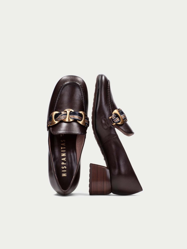 Sapatos Loafers em Pele