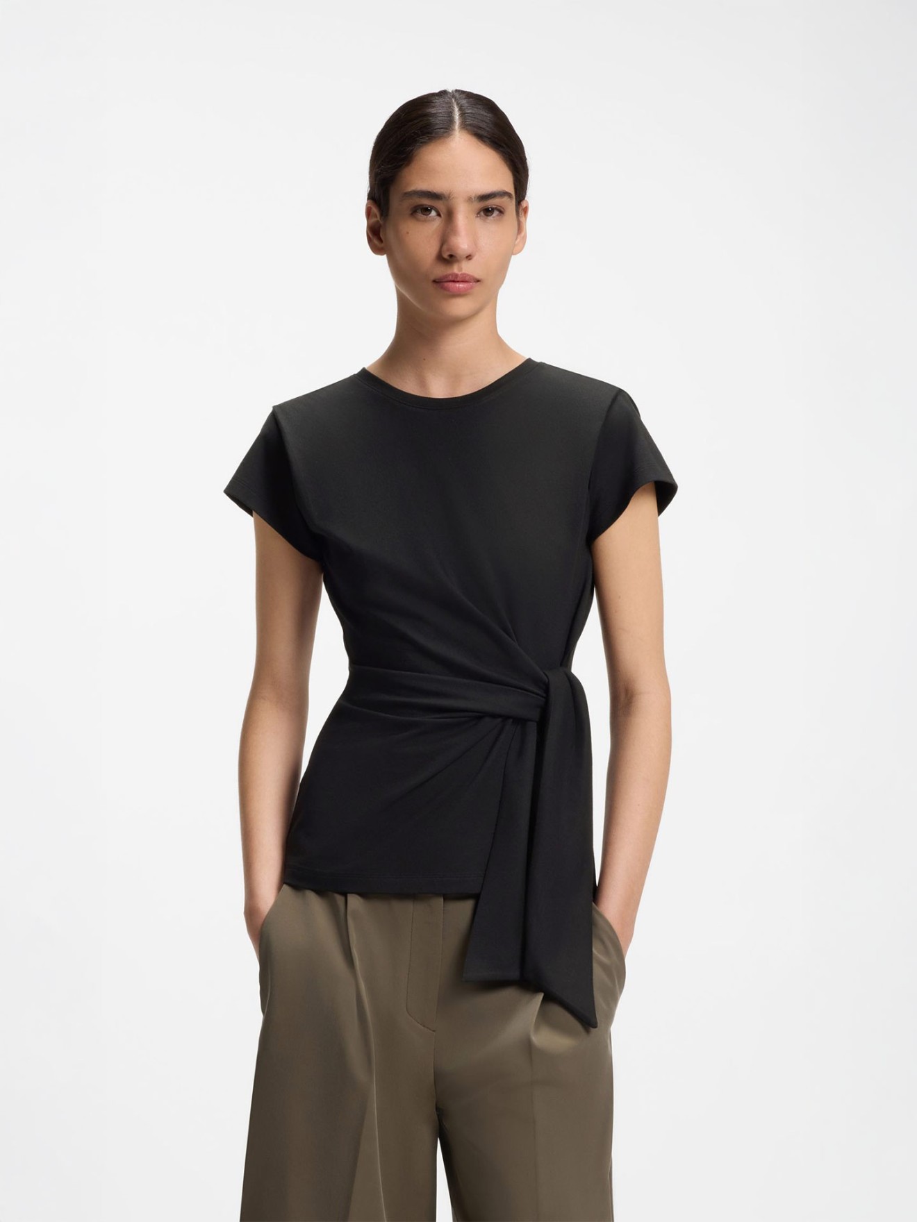 T-shirt com Detalhe de N�