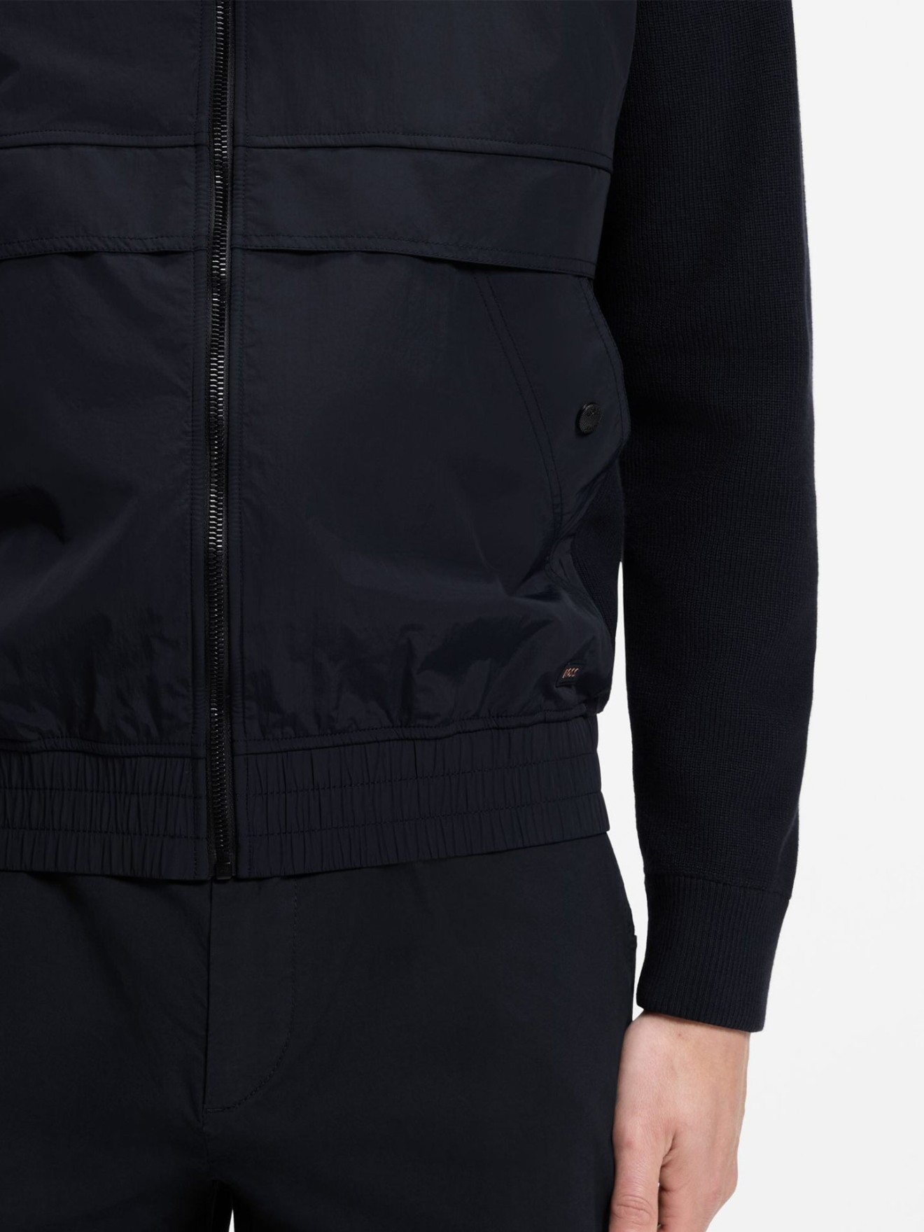 Blus�o Combinado com Gola Subida