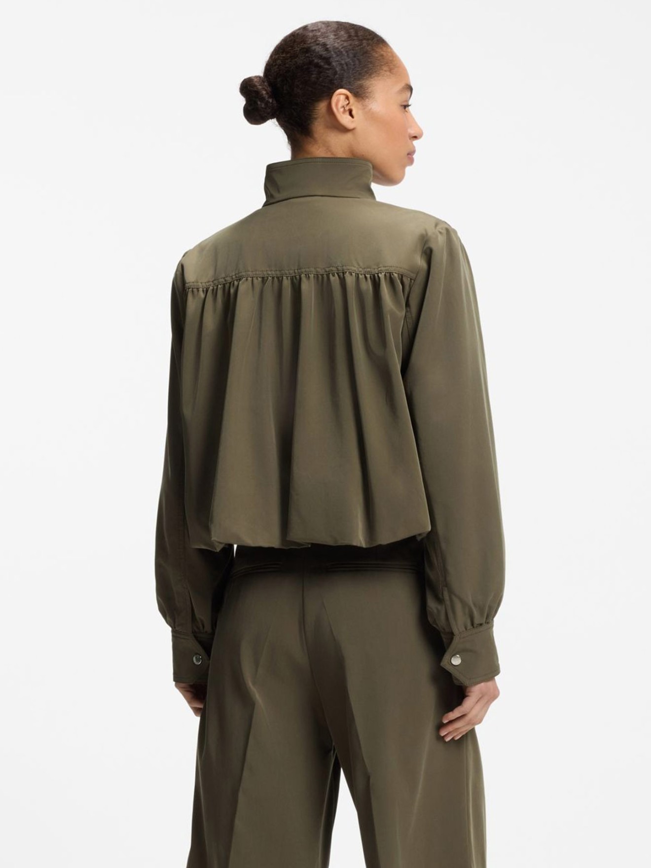 Blazer com Bainha de Bal�o