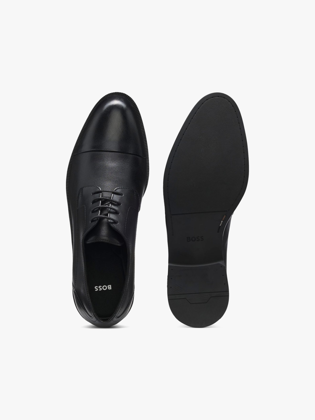Sapatos Derby em Pele