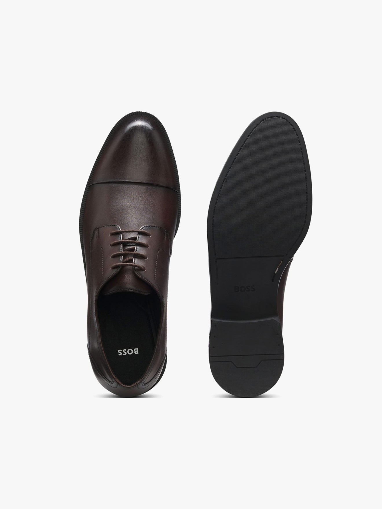 Sapatos Derby em Pele