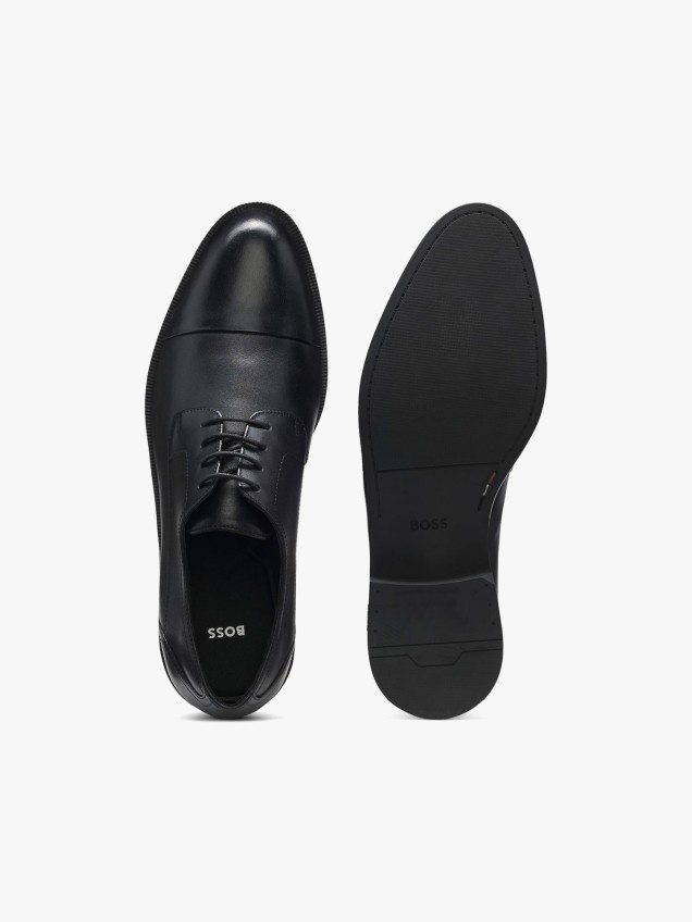 Sapatos Derby em Pele