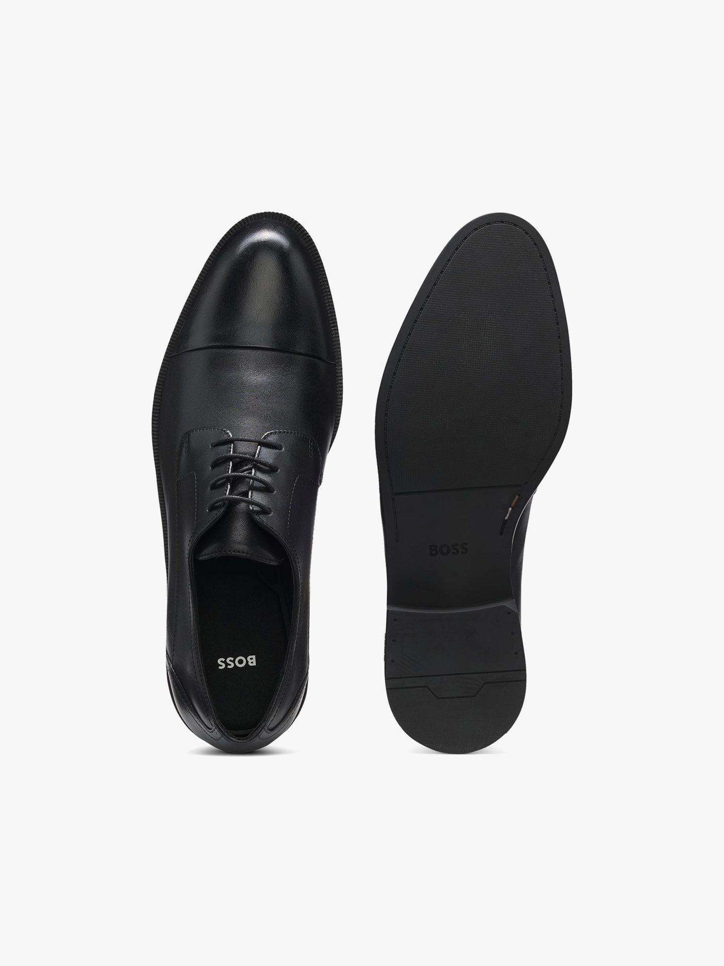 Sapatos Derby em Pele