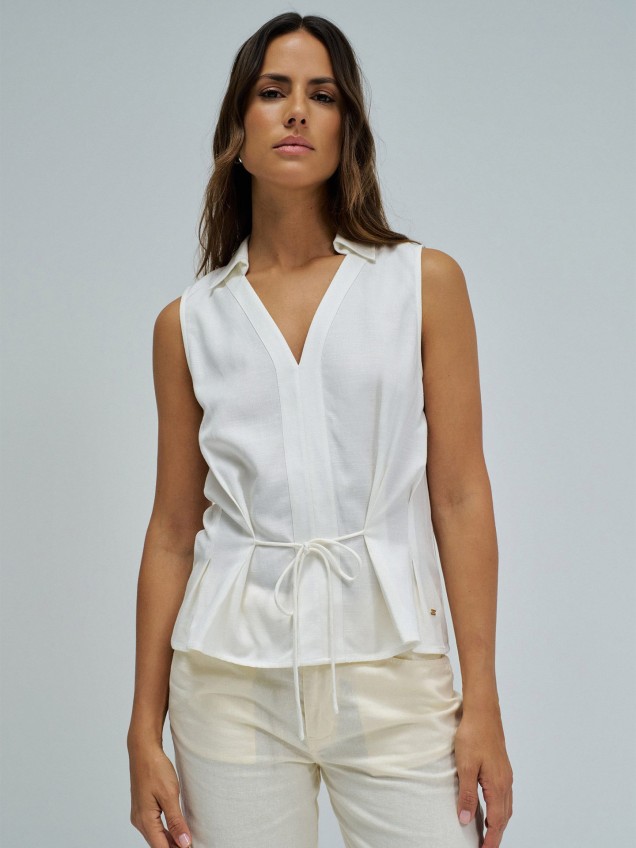 Blusa com Decote em V