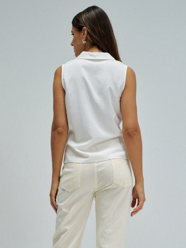 Blusa com Decote em V