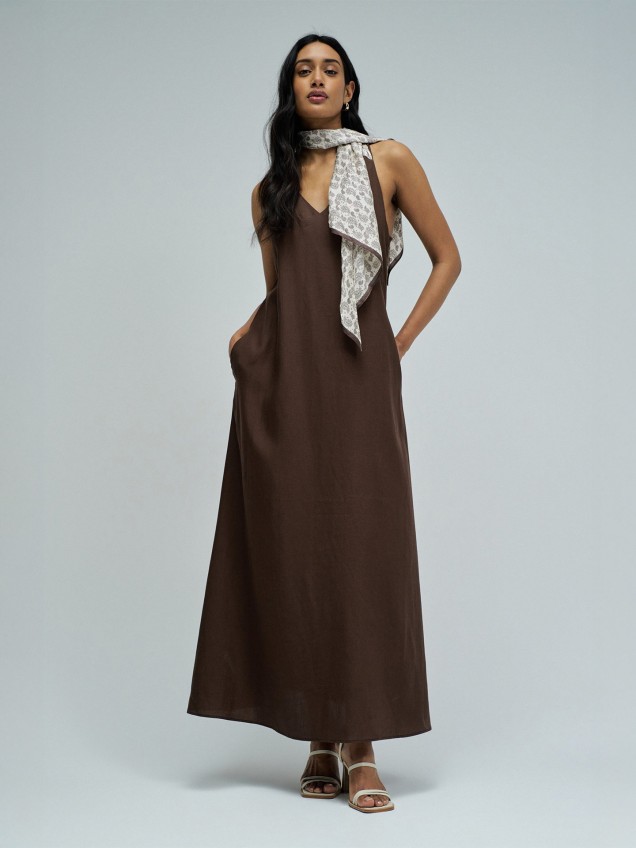 Vestido Midi em Lightdenim