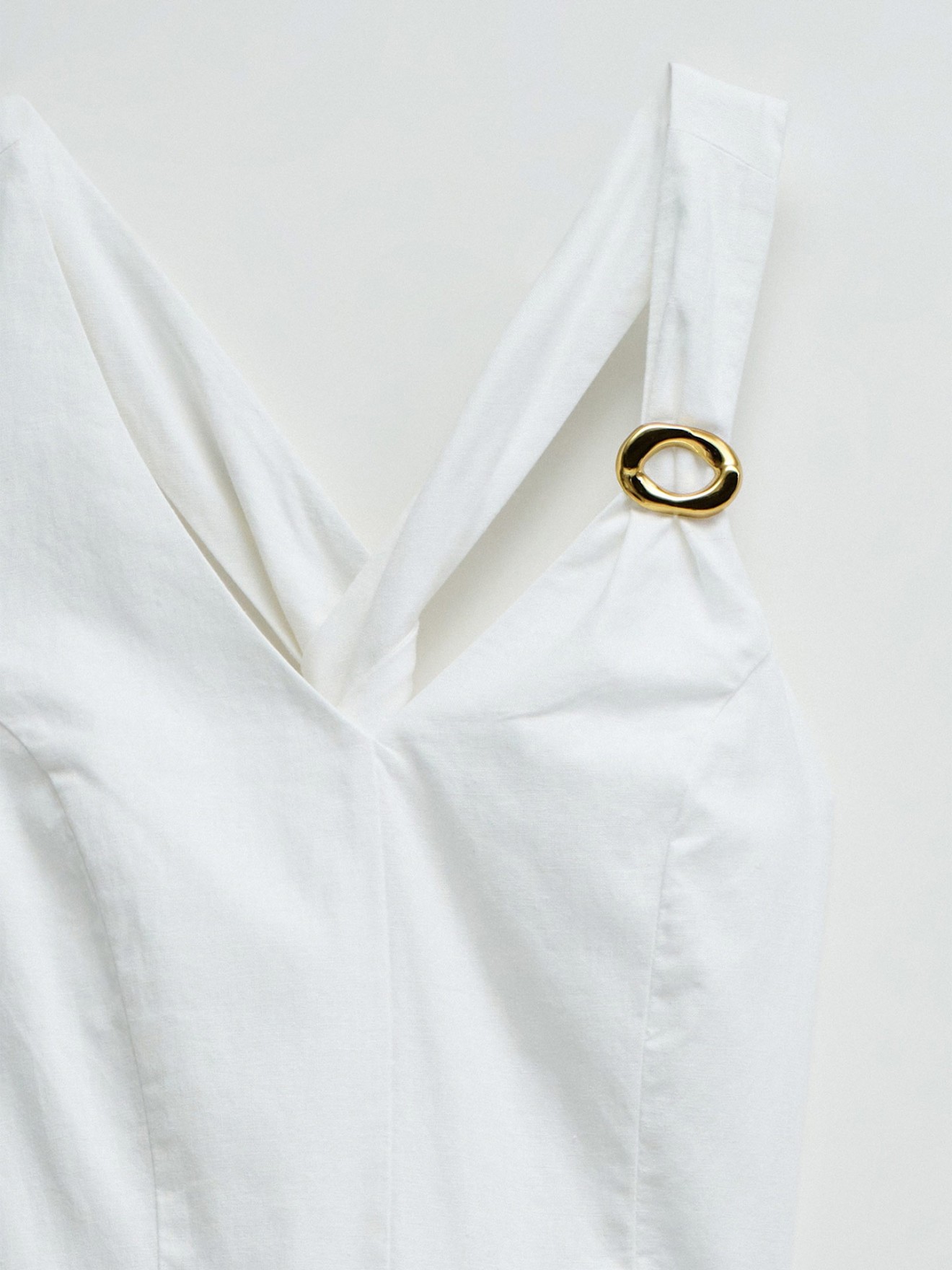 Vestido Midi com Decote em V