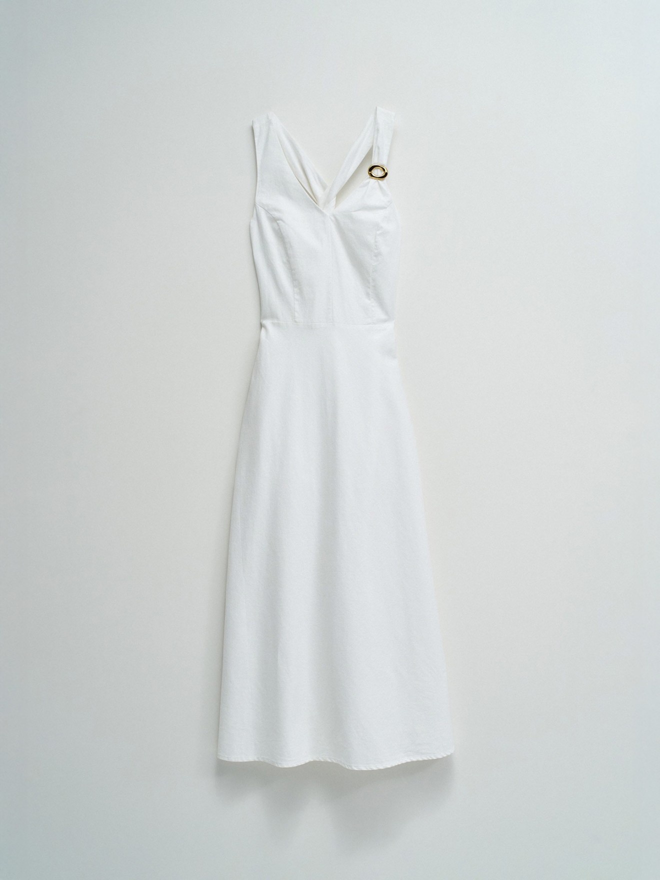 Vestido Midi com Decote em V