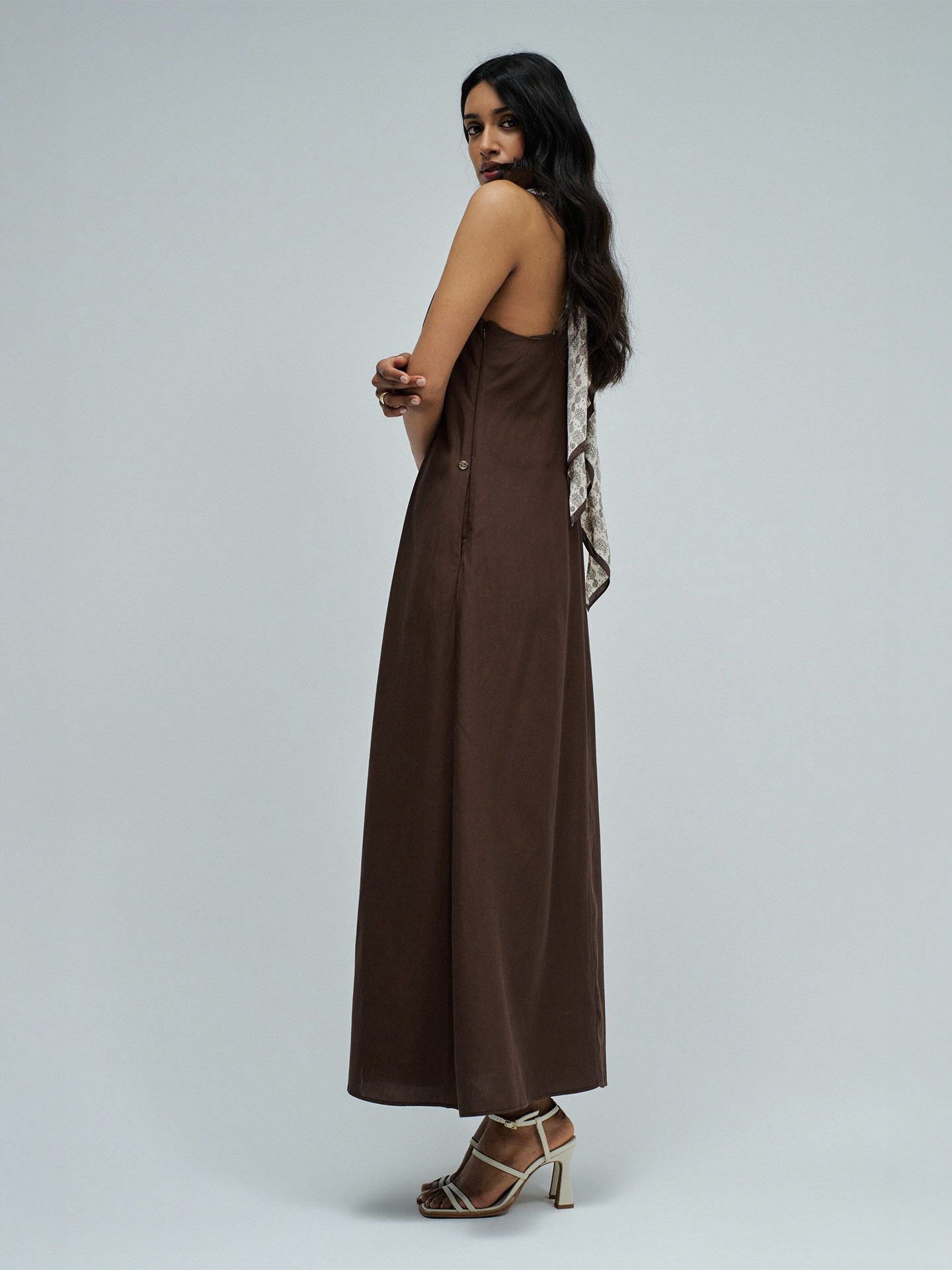 Vestido Midi em Lightdenim