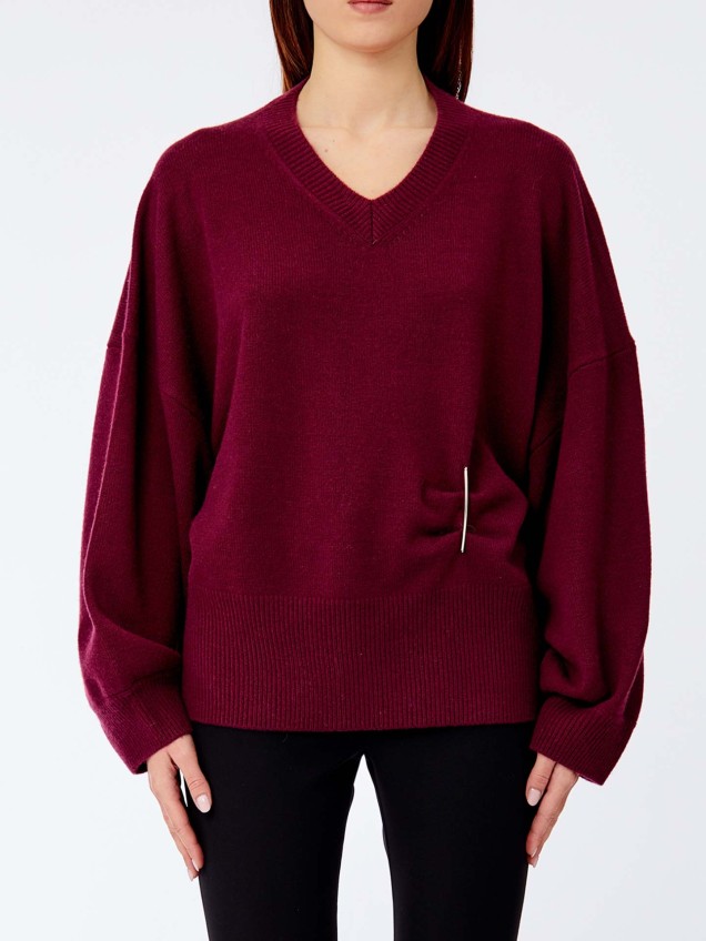 Camisola com Decote em V