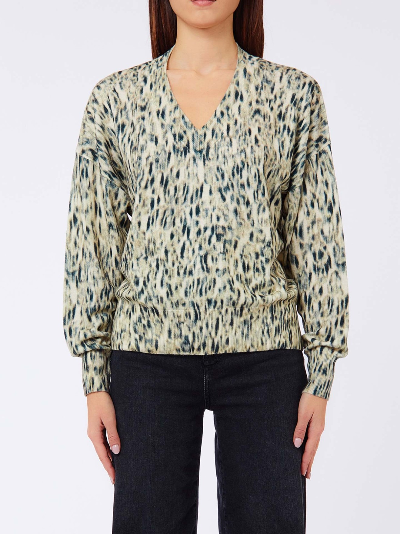 Camisola de Malha com Decote em V