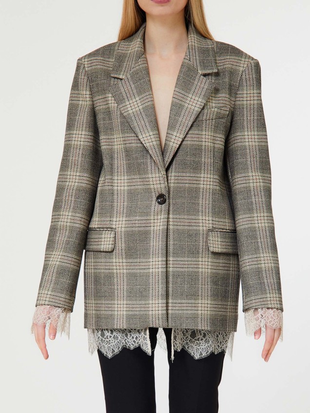 Blazer com Padrão Xadrez