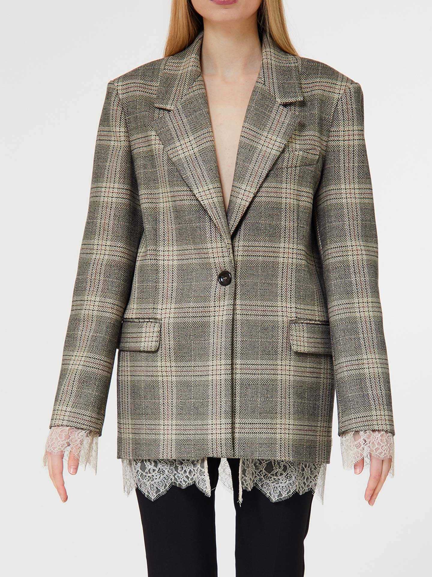 Blazer com Padrão Xadrez