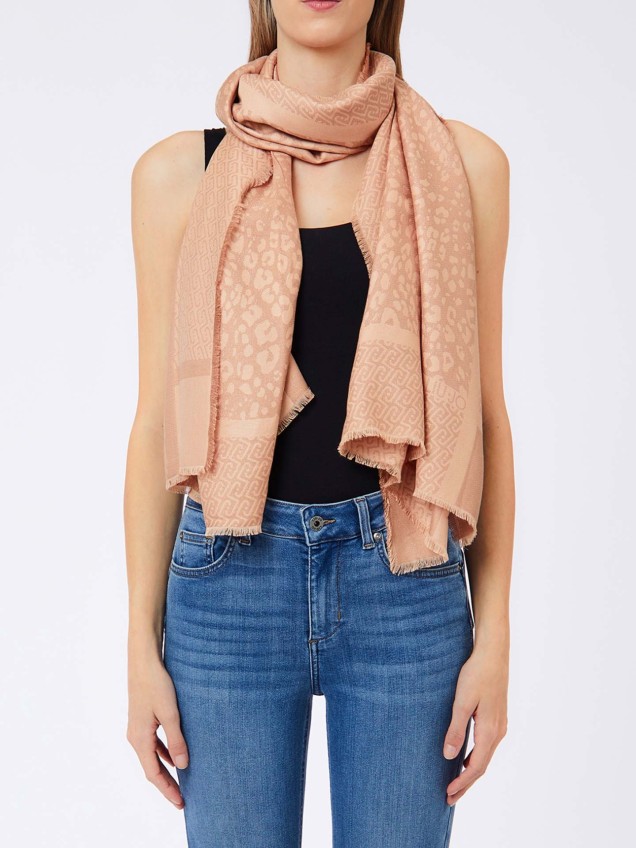 Estola em Jacquard Animal Print
