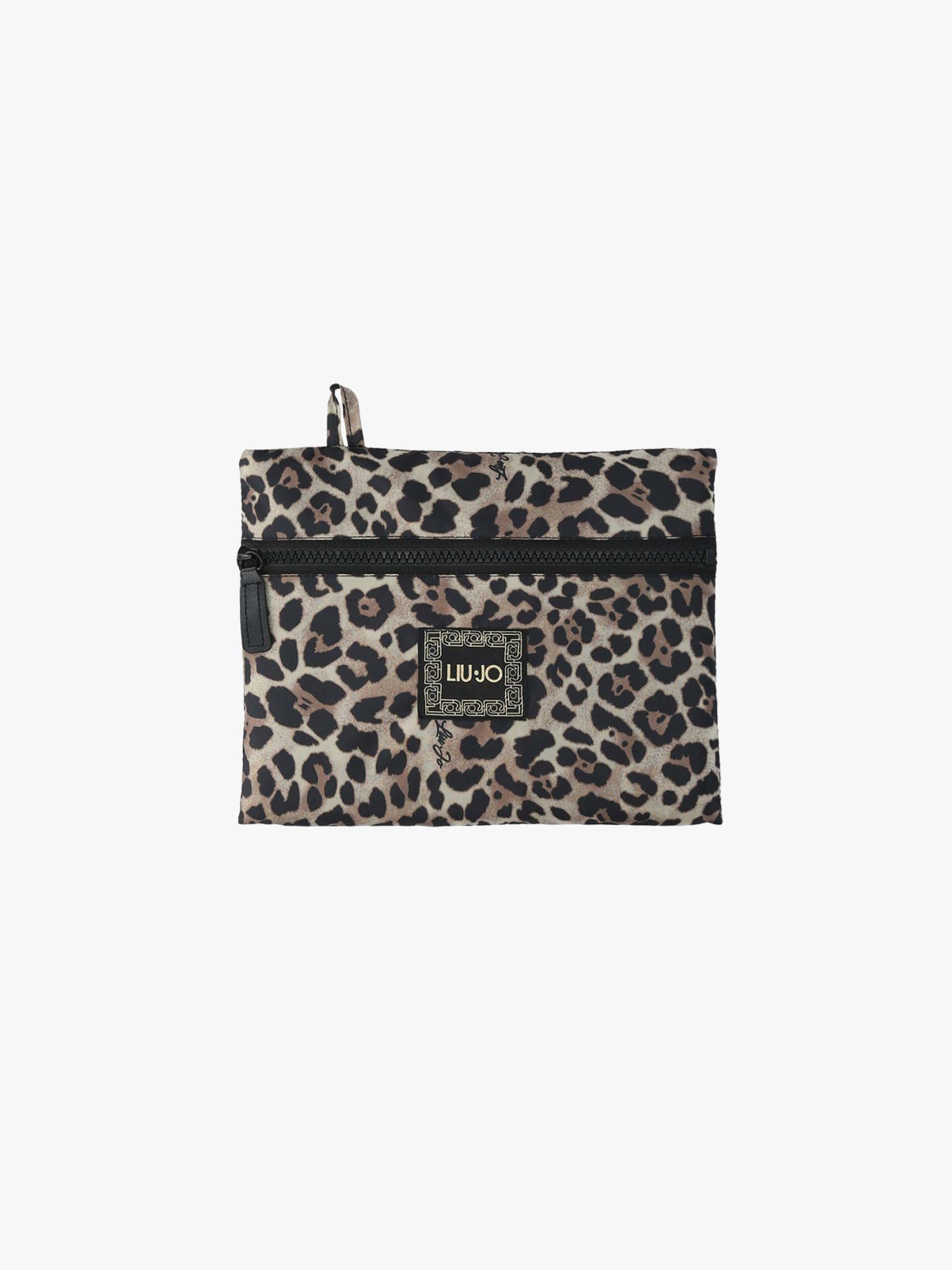 Capa com Capuz e Padrão Animal Print