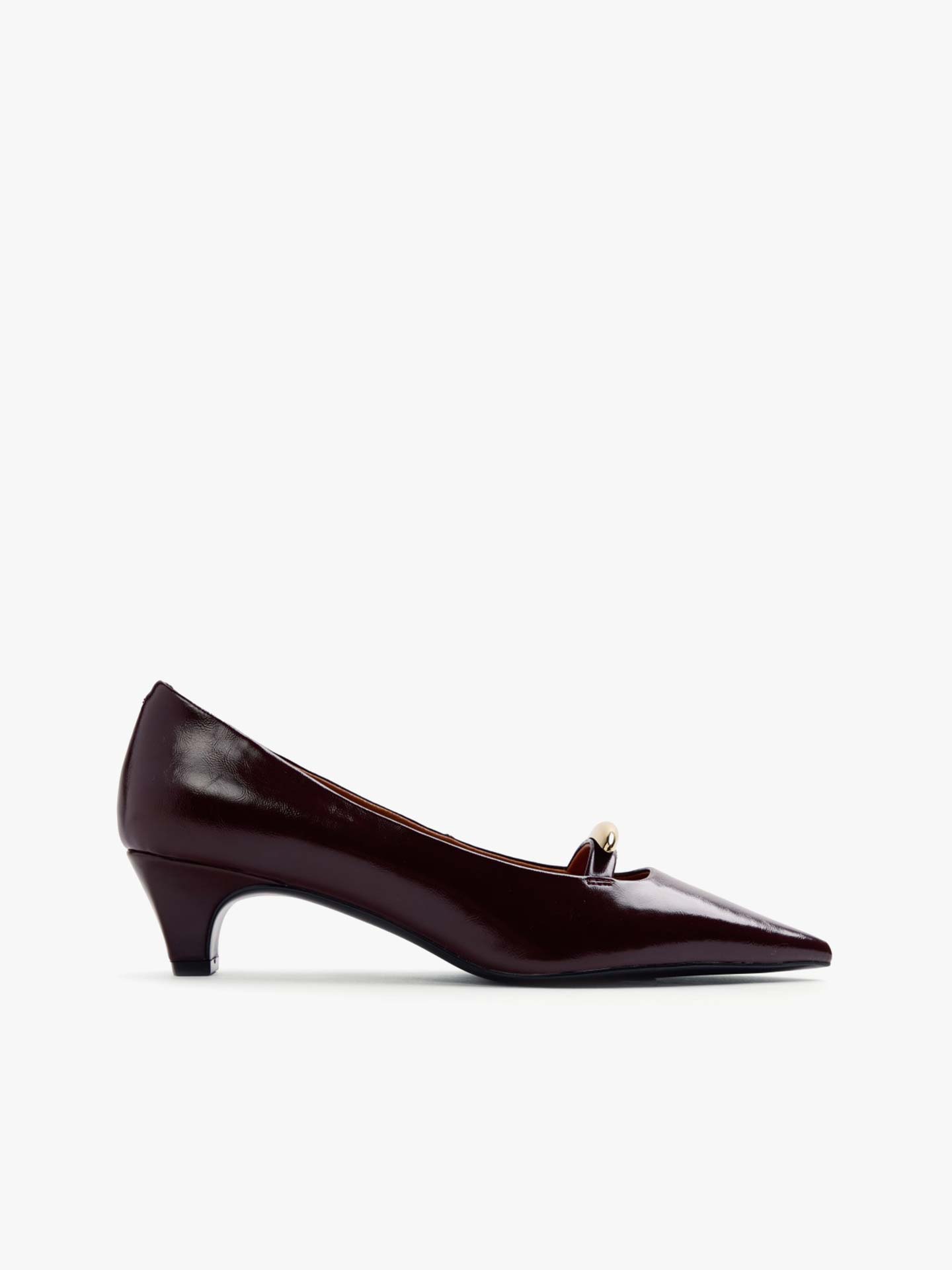 Sapatos de Salto com Efeito Verniz