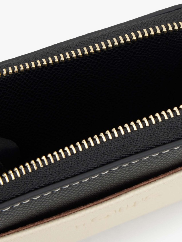 Porta-moedas Grande Audree Saffiano