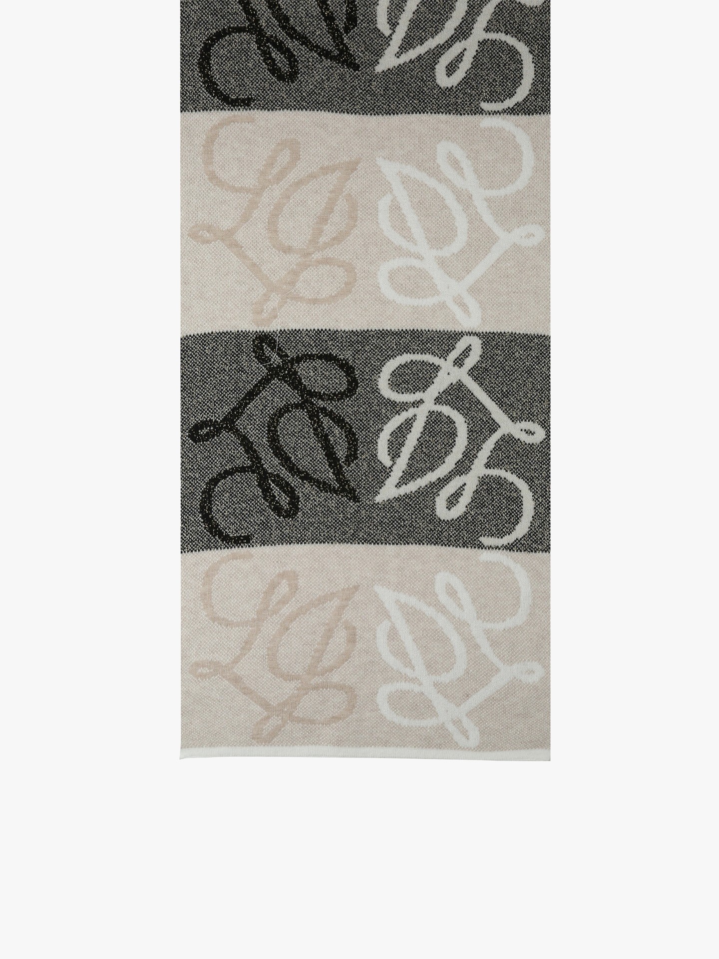 Echarpe de Malha com Padrão Jacquard