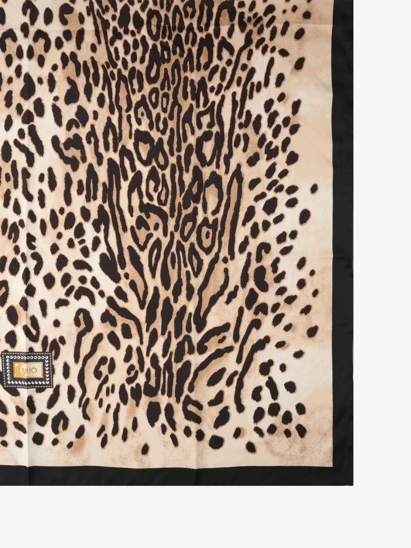 Lenço Quadrado com Animal Print