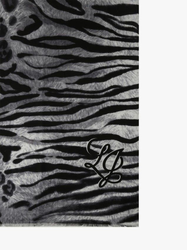 Écharpe com Padrão Animal Print
