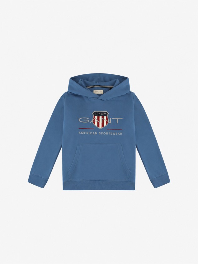 Sweatshirt com Capuz e Bordado