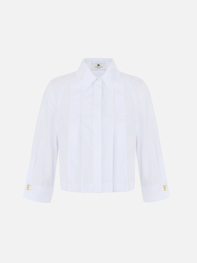 Camisa Curta com Pregas