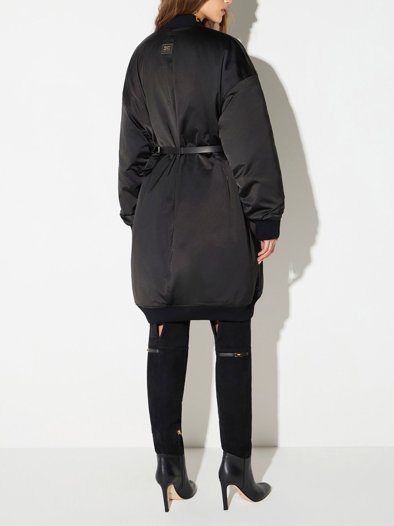 Parka Comprida Oversize com Cinto