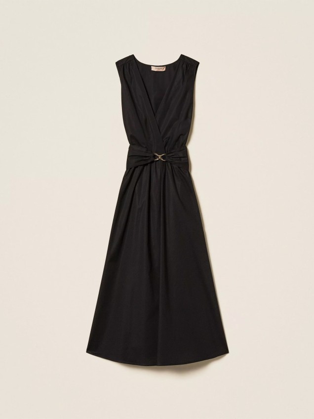 Vestido Midi com Cinto