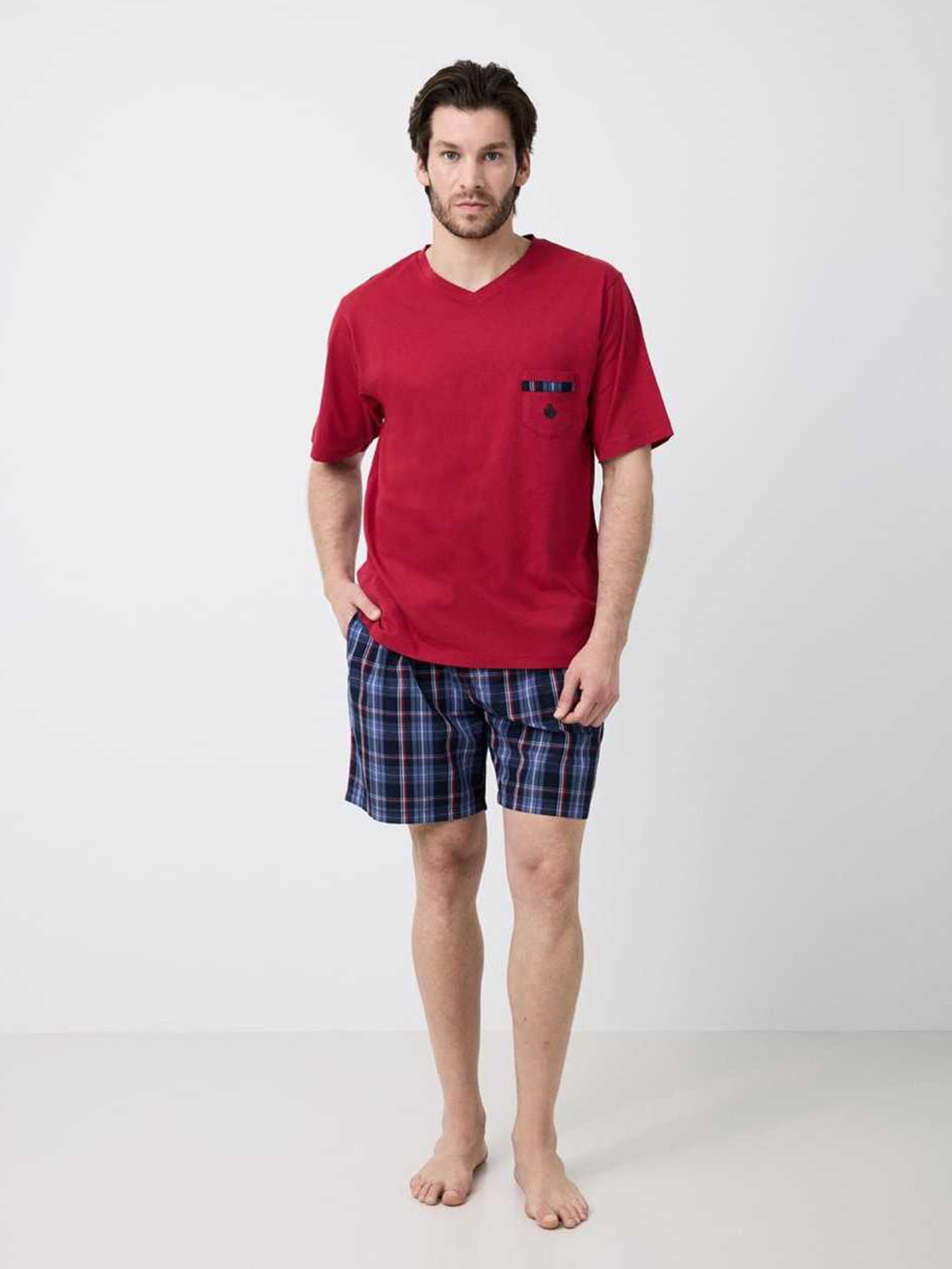 Pijama de Manga Curta e Calções