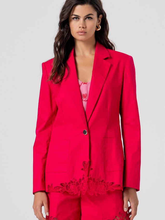 Blazer Regular com Bordado