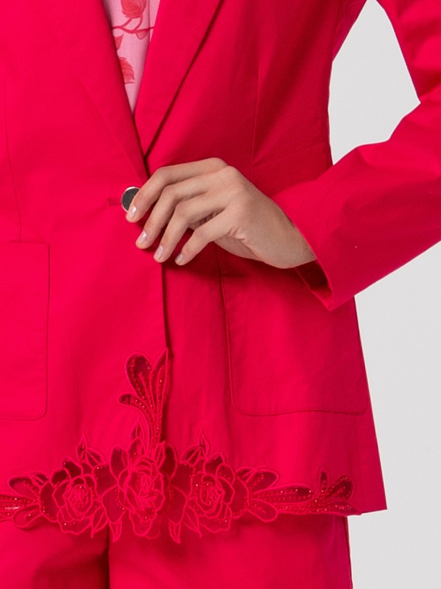 Blazer Regular com Bordado
