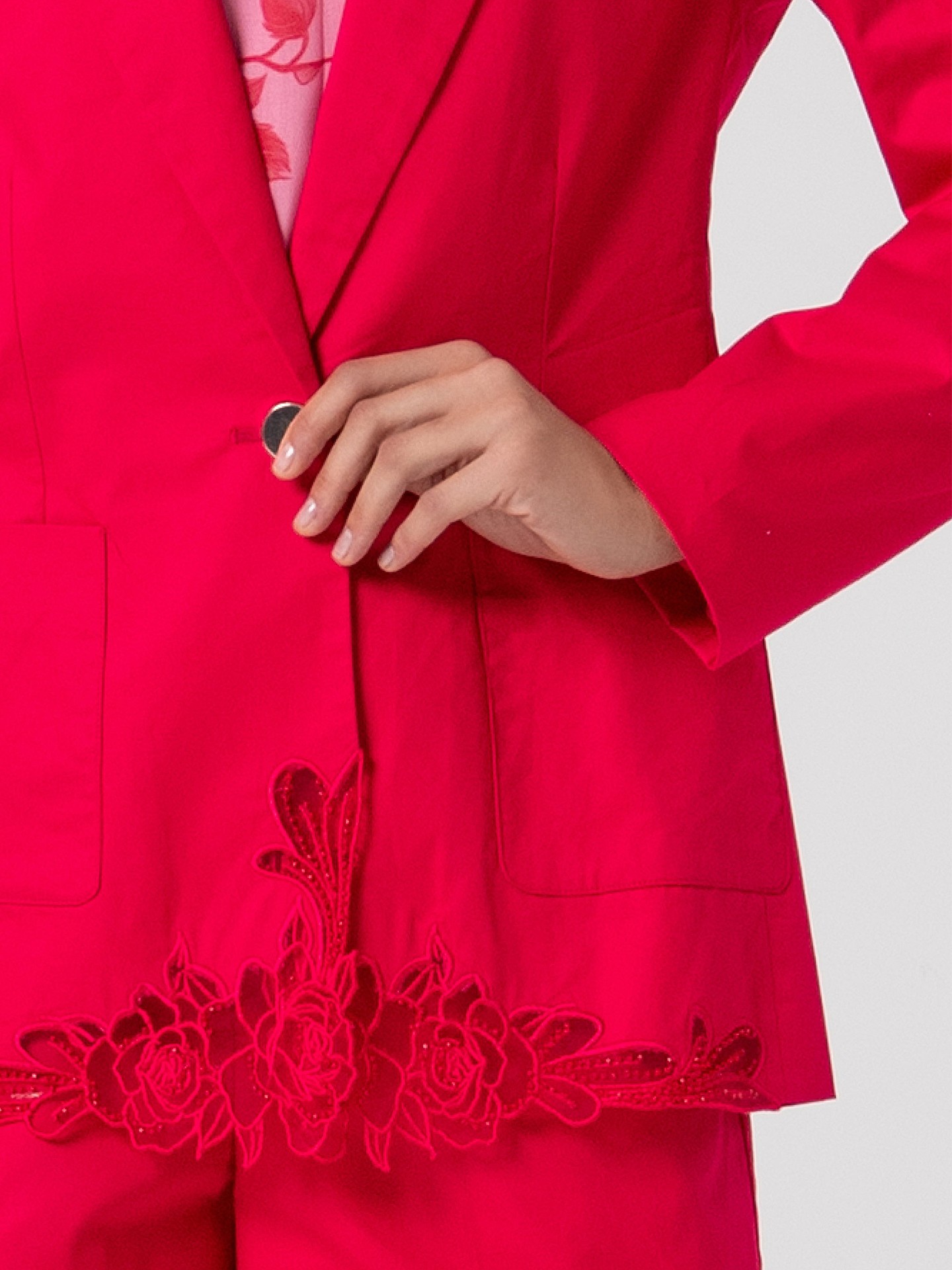 Blazer Regular com Bordado