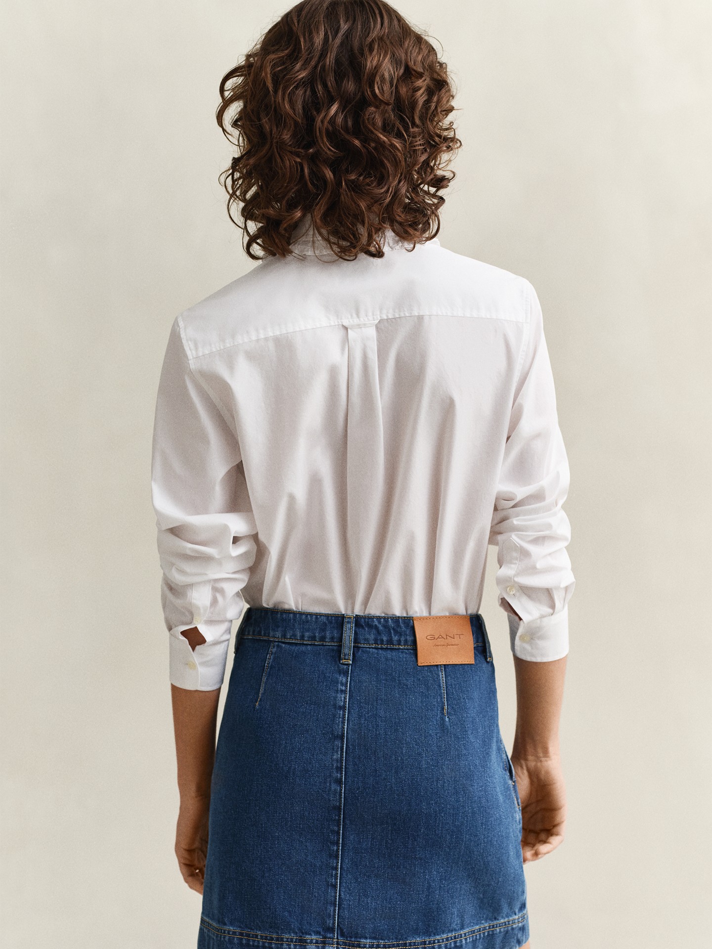 Camisa com Gola de Folhos