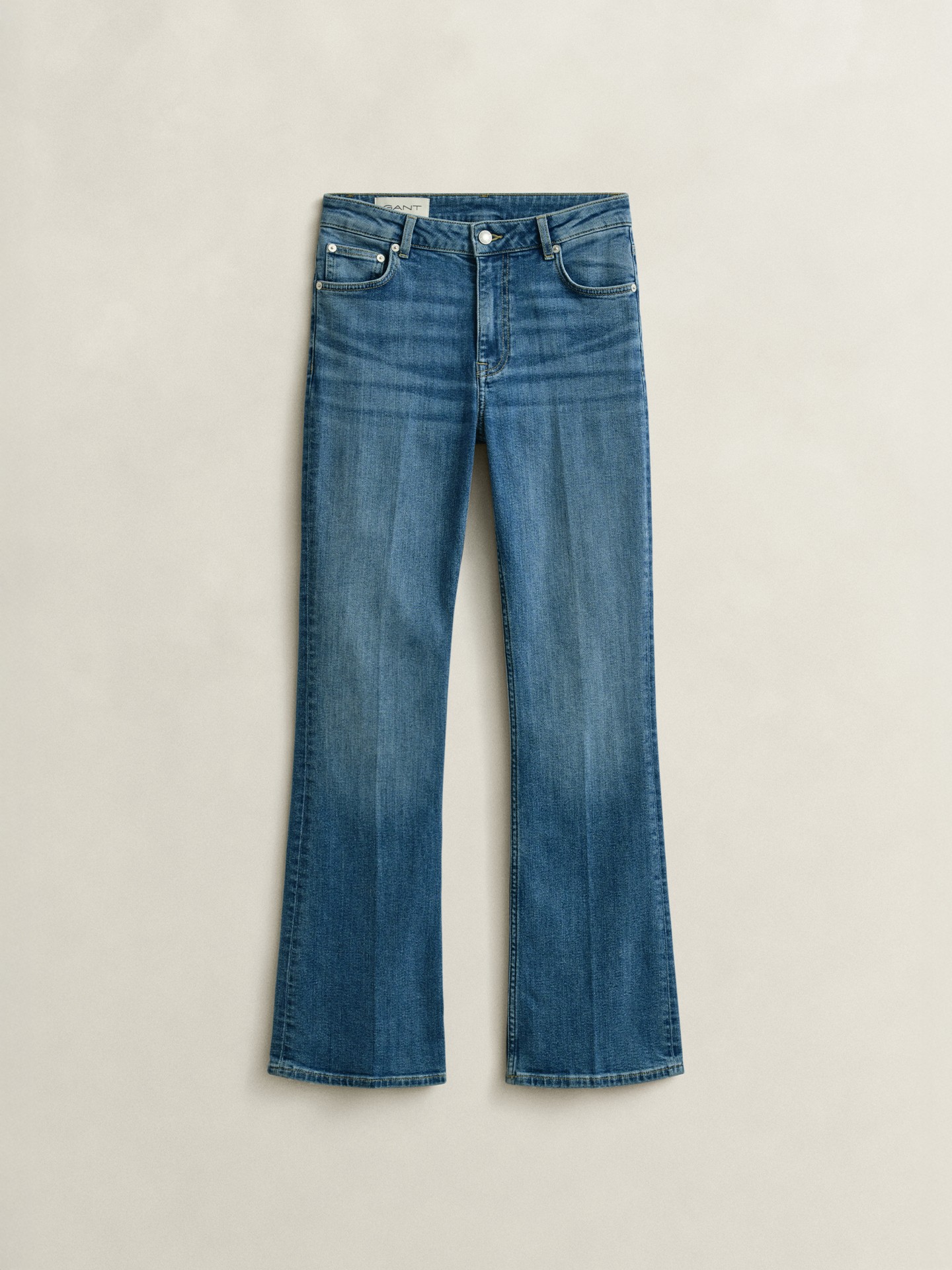 Calças de Ganga Slim Fit Flare