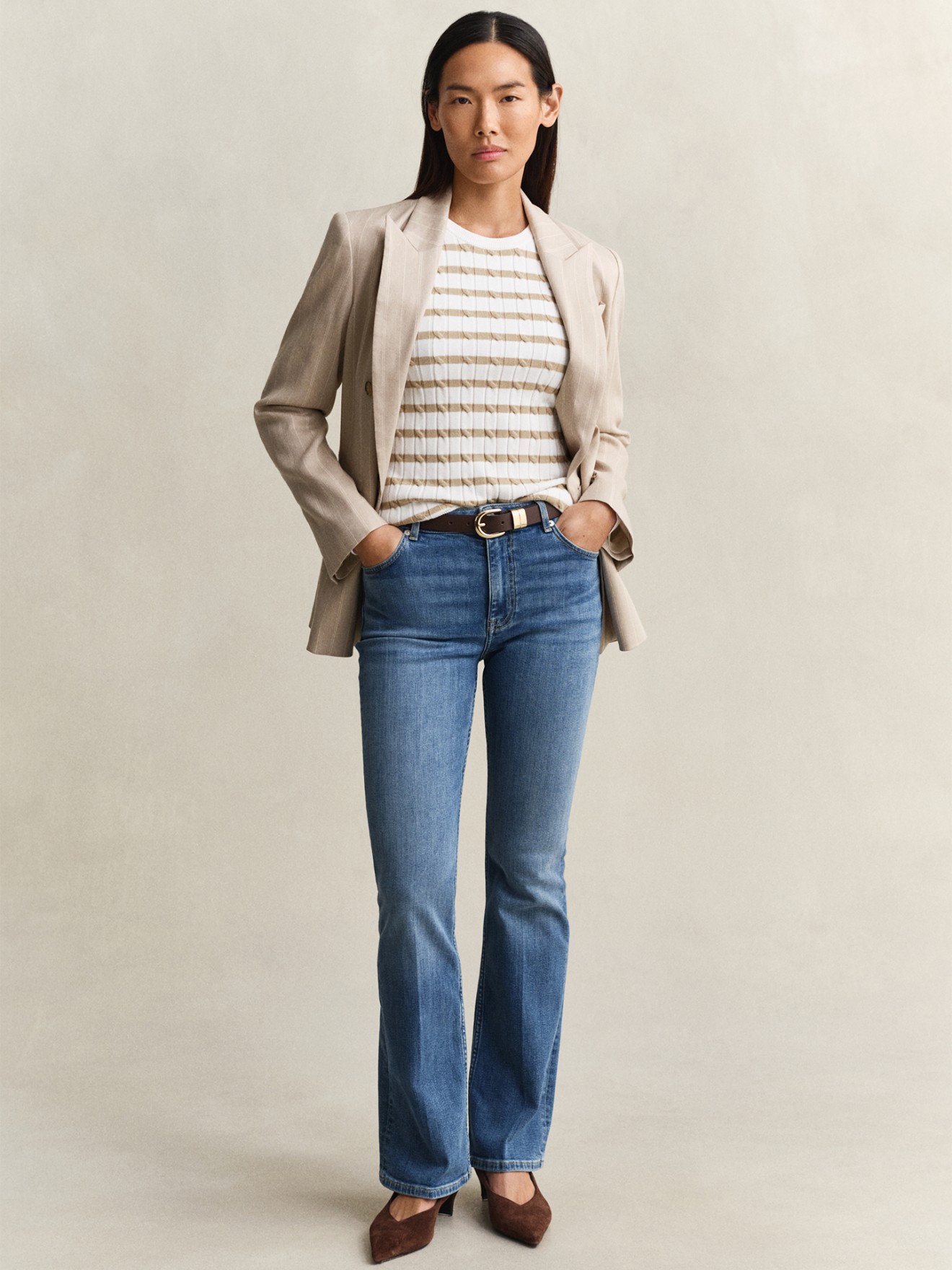 Cal�as de Ganga Slim Fit Flare