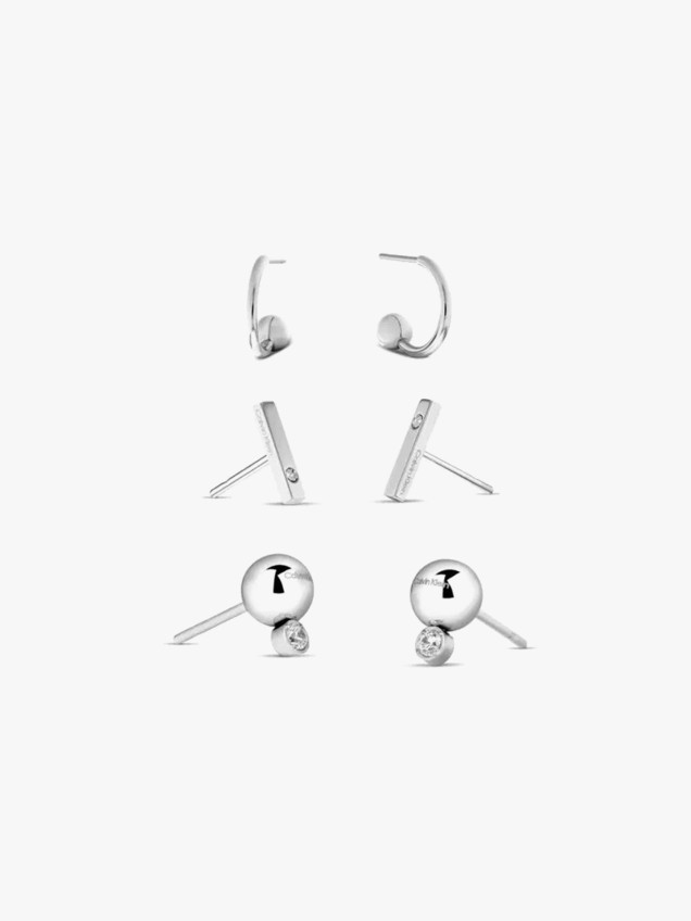 Conjunto de 3 Pares de Brincos Pure Essentials