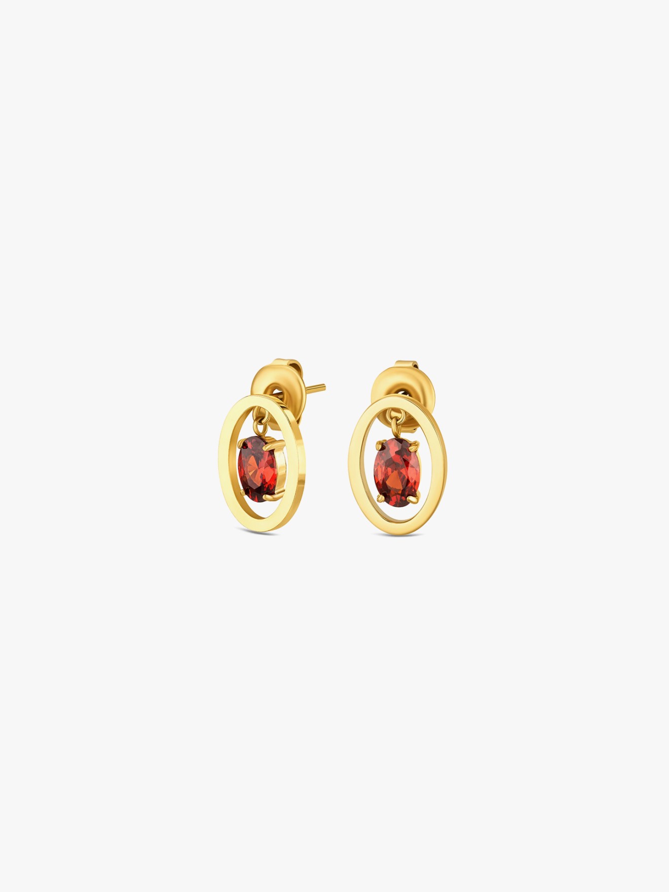 Set Colar & Brincos Birthstone Janeiro