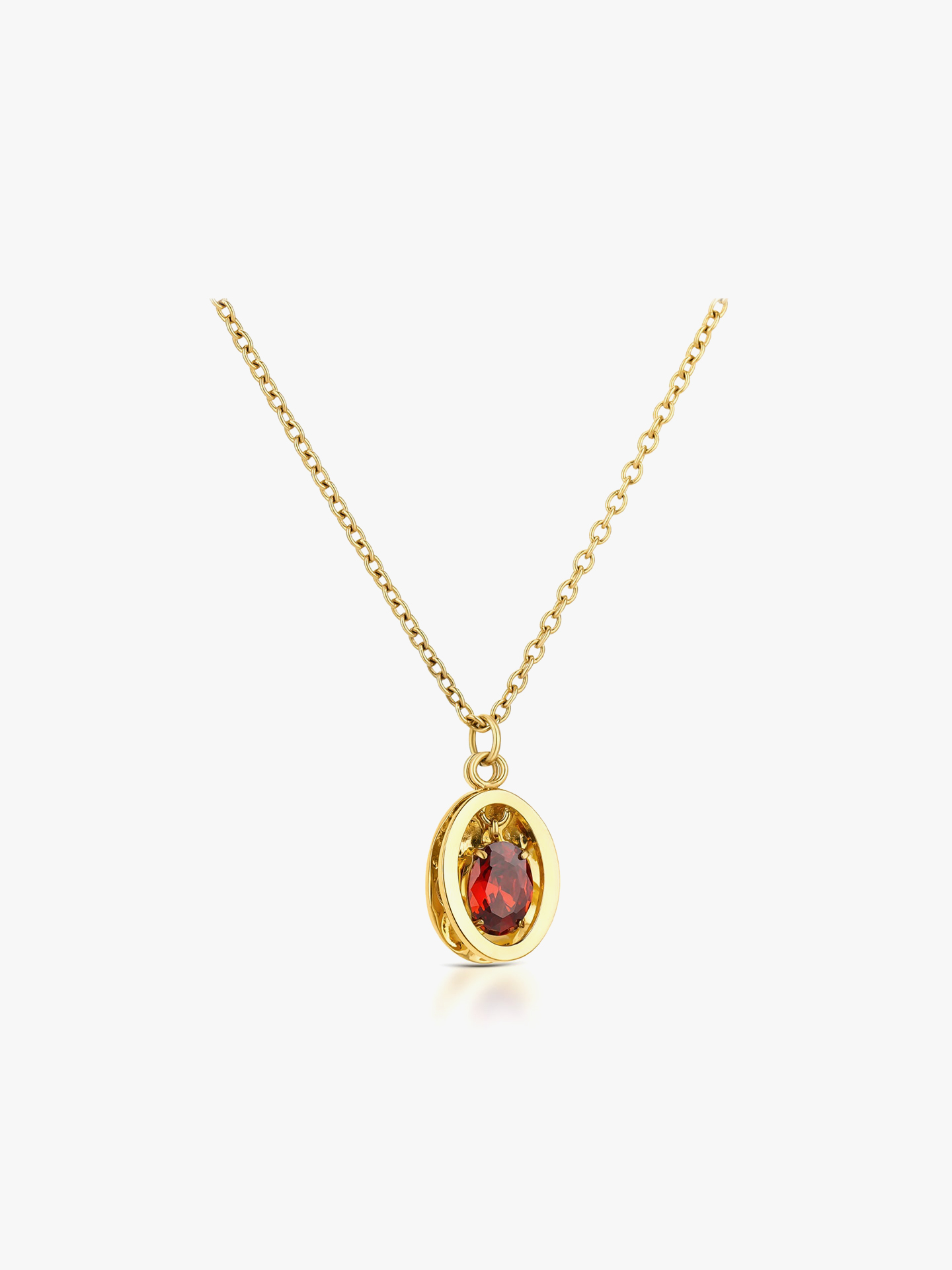 Set Colar & Brincos Birthstone Janeiro