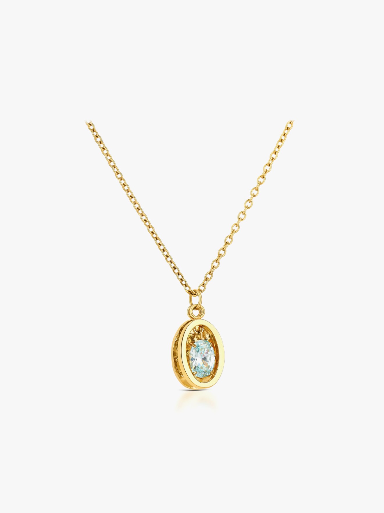 Set Colar & Brincos Birthstone Mar�o