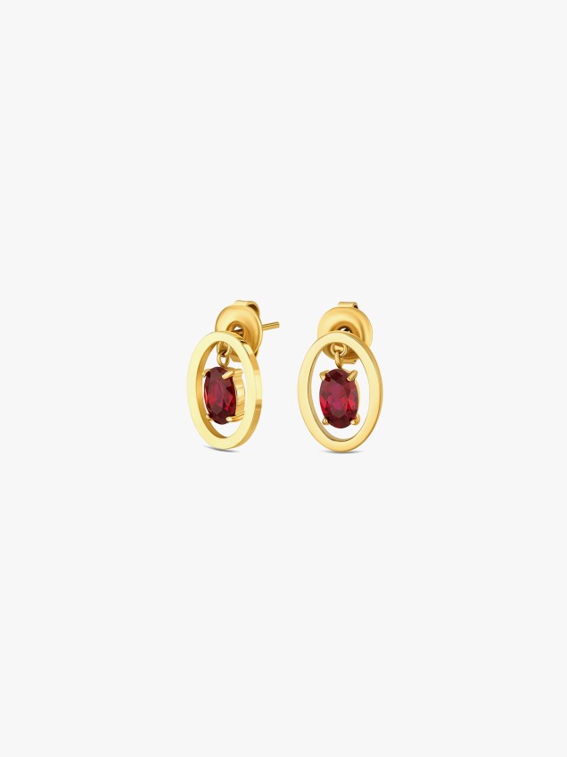 Set Colar & Brincos Birthstone Julho