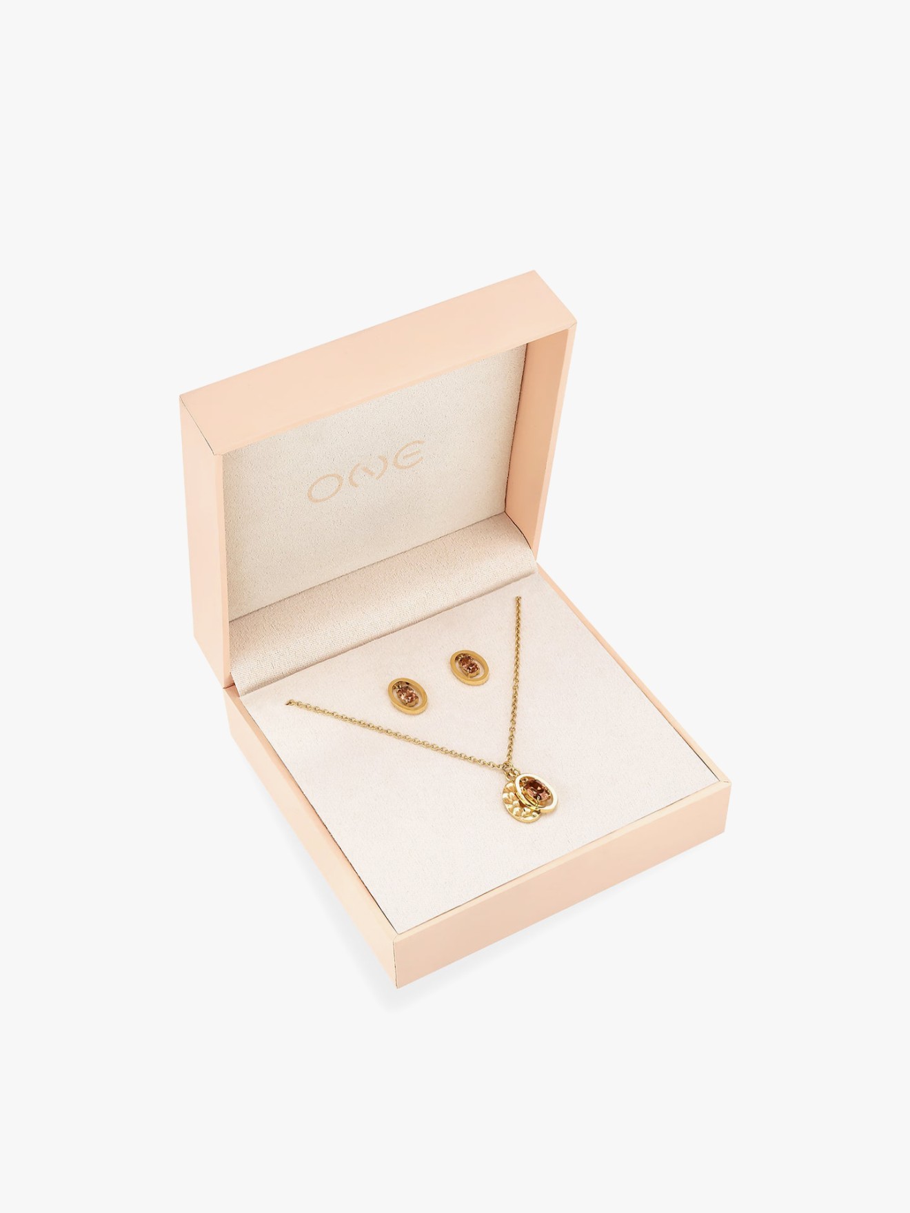 Set Colar & Brincos Birthstone Novembro