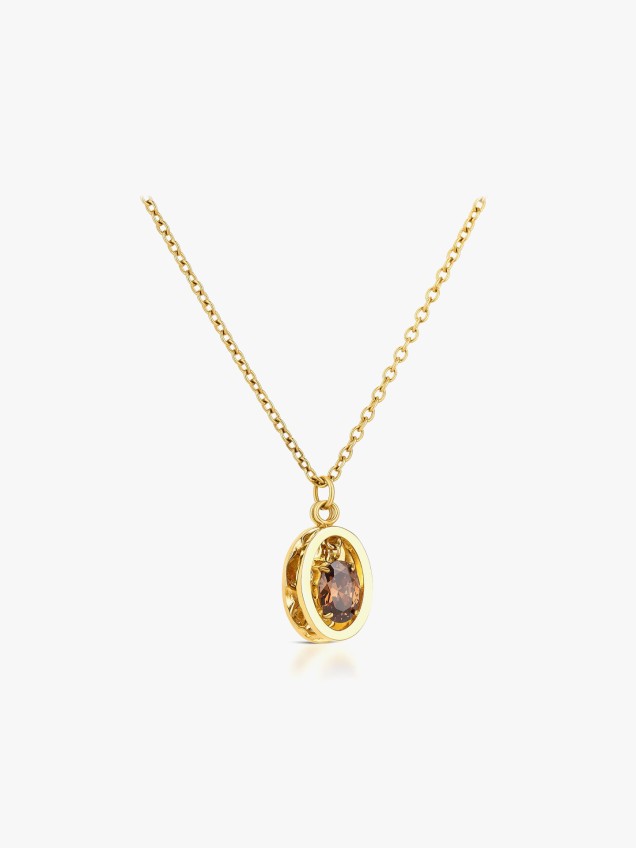 Set Colar & Brincos Birthstone Novembro