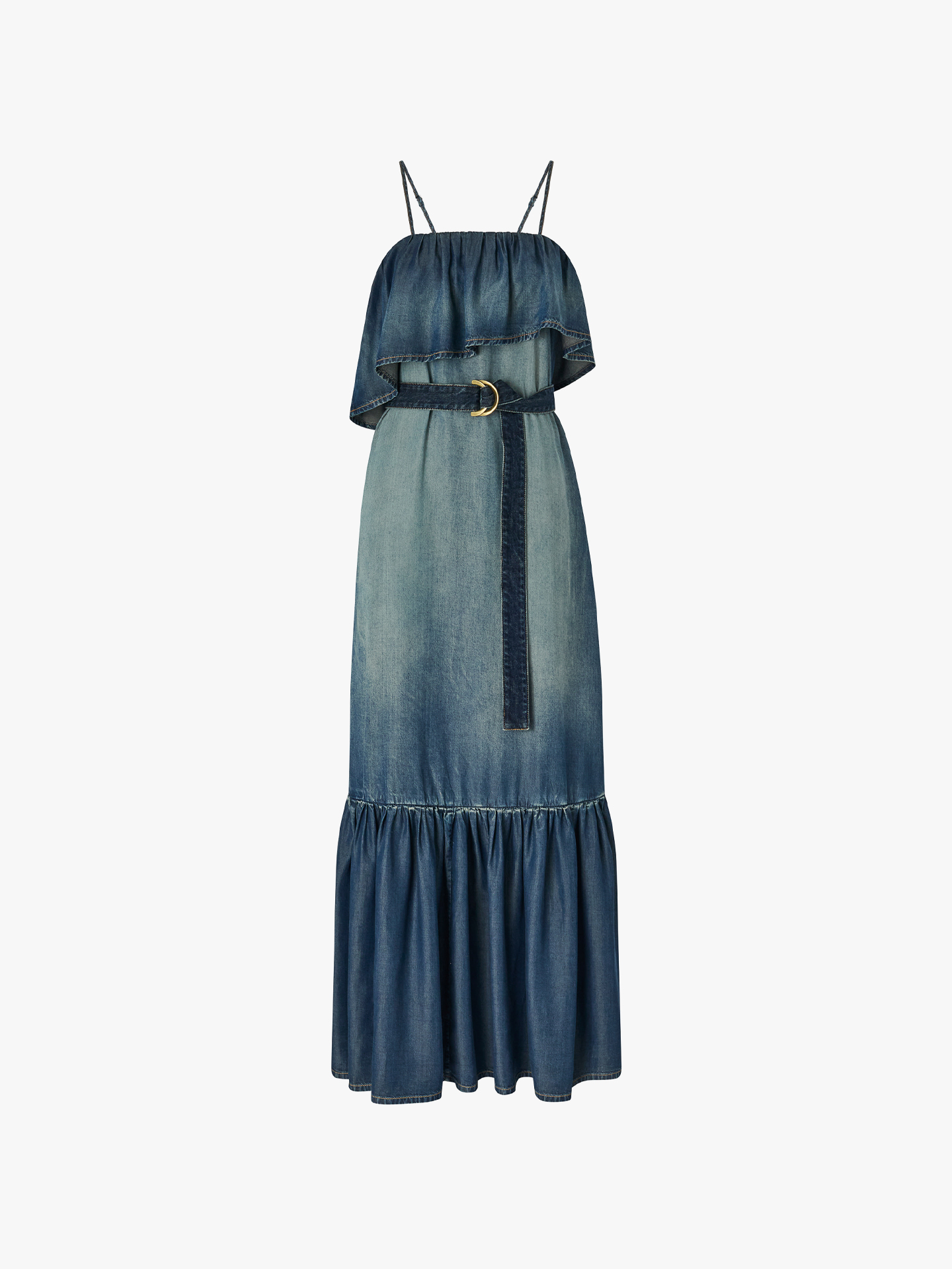 Vestido Comprido com Cinto