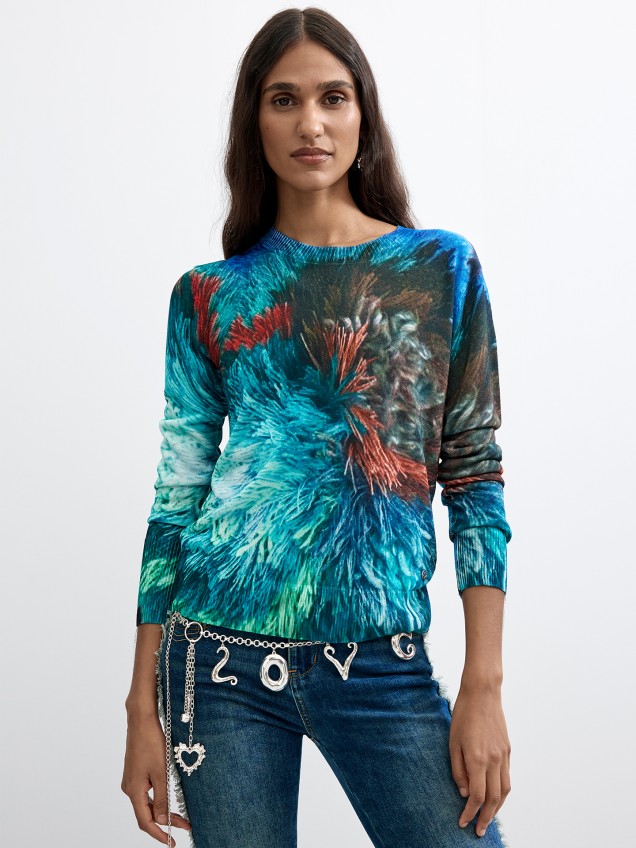 Camisola de Malha Estampada
