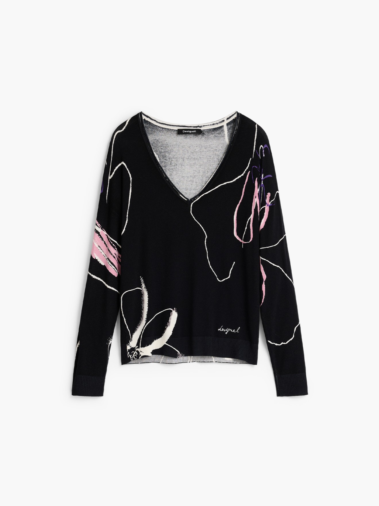 Camisola de Malha com Decote em V