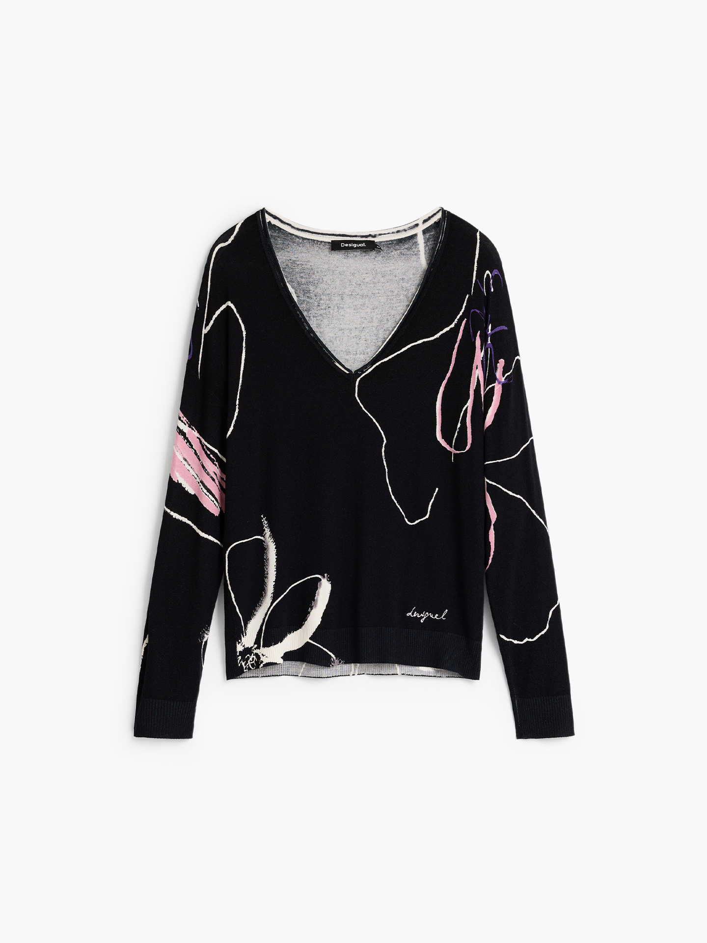 Camisola de Malha com Decote em V