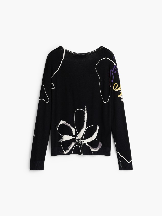 Camisola de Malha com Decote em V