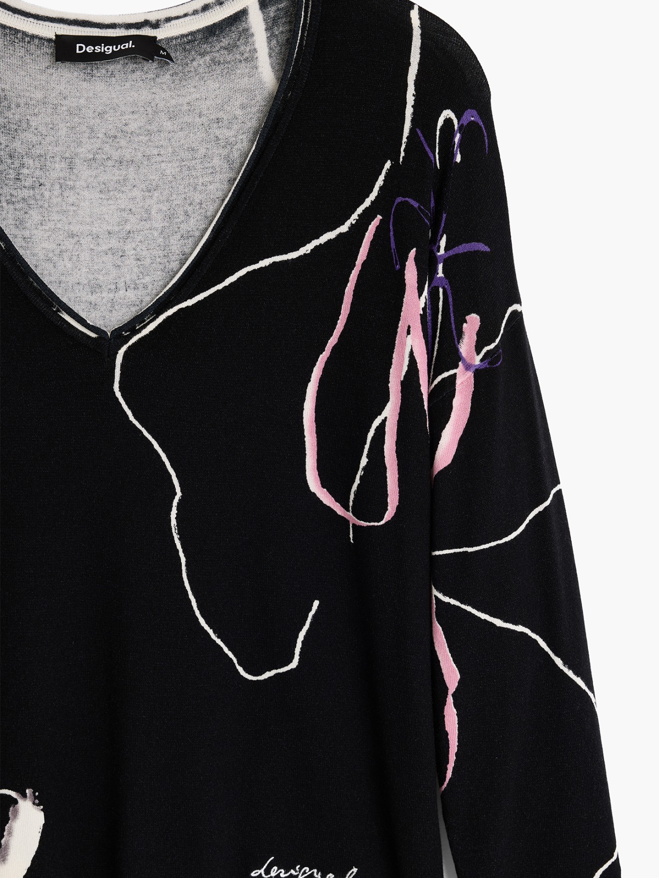 Camisola de Malha com Decote em V