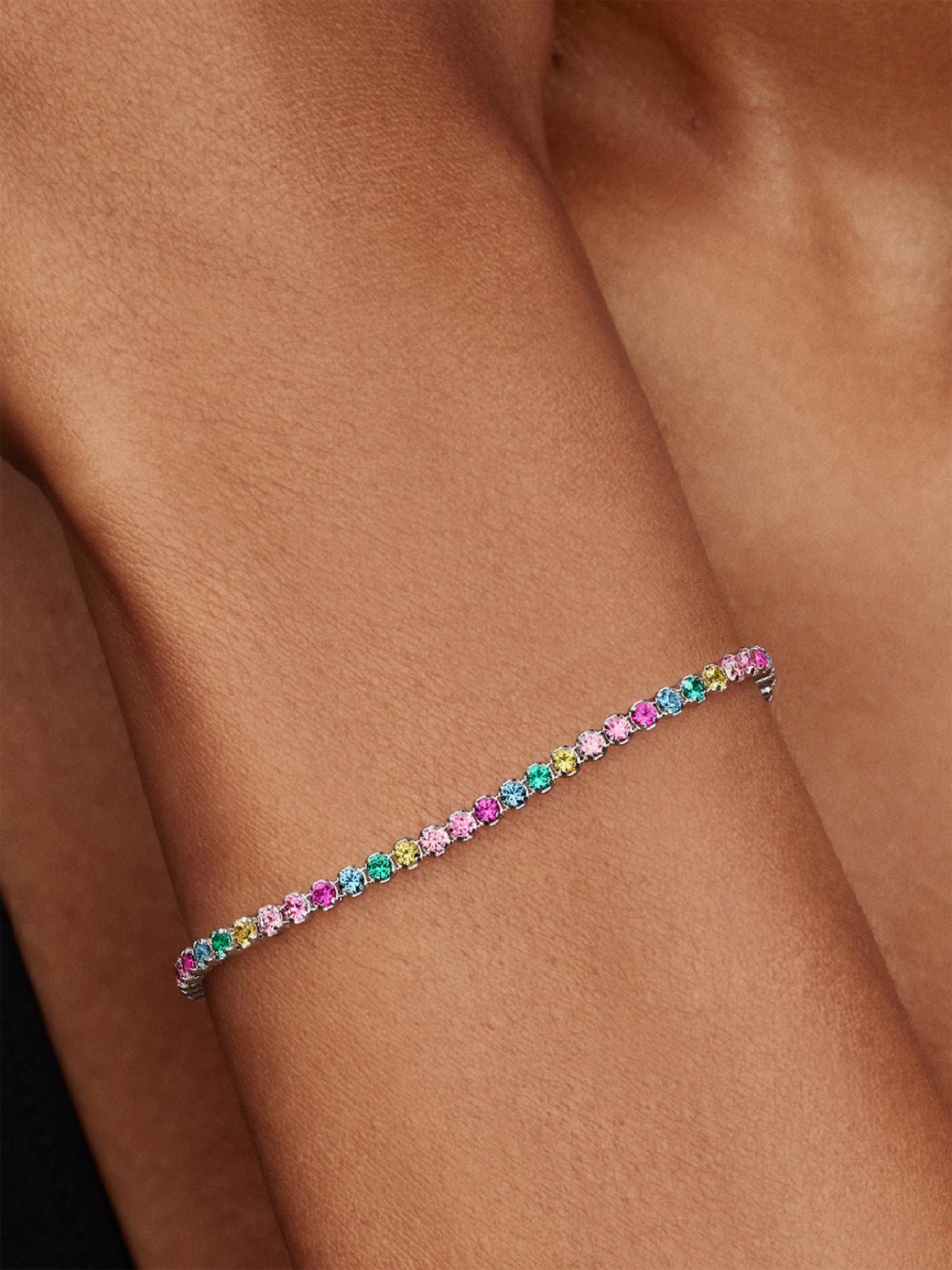 Pulseira de T�nis Arco-�ris